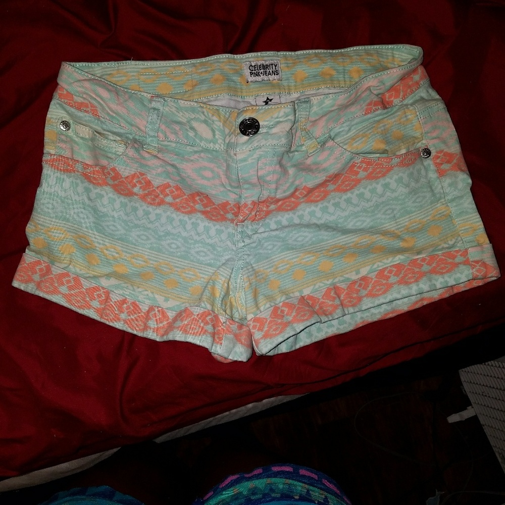 Colorful Aztec Shorts